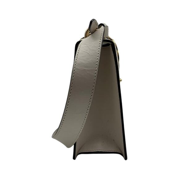 Gucci Sylvie Small Calf Skin Shoulder Bag In Off White - Picture 4 of 5